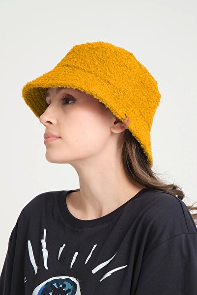 robanu قبعة دلو تيدي |   قبعة دلو صياد تيدي بلون الخردل