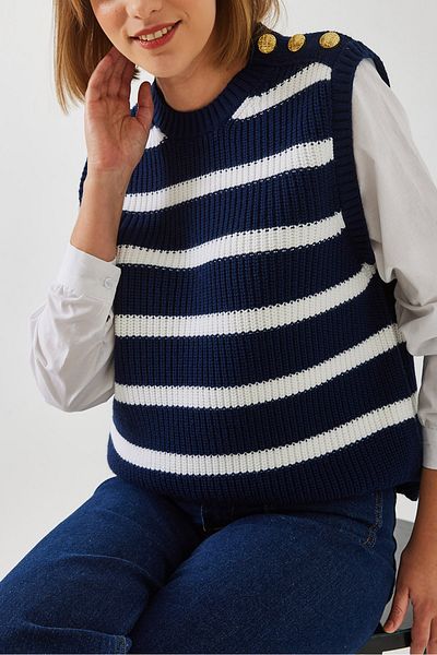 Bianco Lucci Women's Shirt Sleeve Detailed Knitwear Sweater 20246235