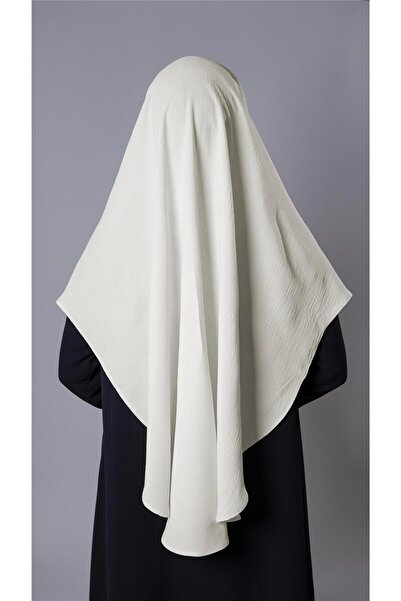 HÜRREM BONE Ecru Practical Ready-made Interlocking Hijab Scarf Aerobin Fabric Plain Hijab 2309_27