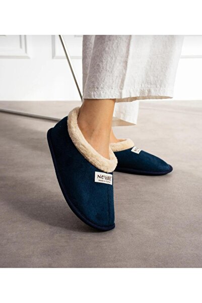 MODA Unisex Siyah Içi Yünlü Kışlık Panduf- Ev Botu- Ayakkabısı