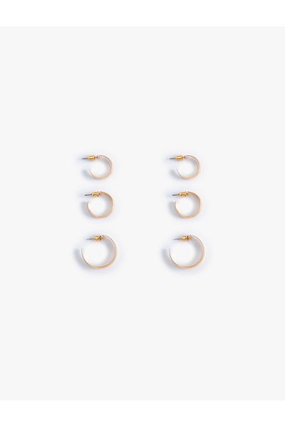 Koton 3-Piece Hoop Earring Set