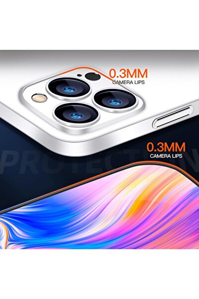 HyperAge Iphone 16 Pro Max Uyumlu Ultra Ince Kılıf Mat Yüzeyli Kirlenmez Kamera Korumalı Yarı Şeffaf Beyaz