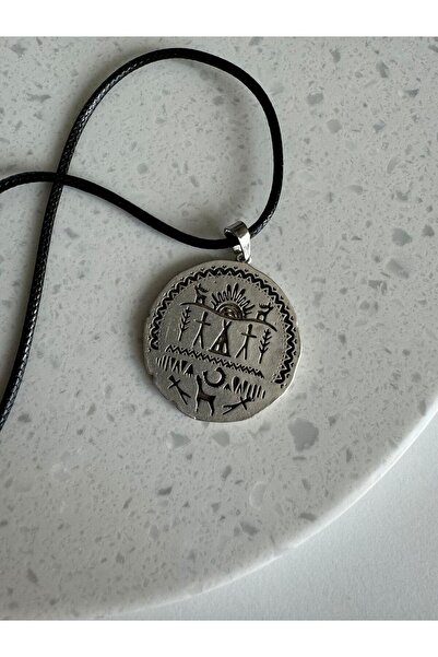 MITH SB TAKI قلادة مدلاة من الفولاذ المقاوم للصدأ للجنسين من Shaman Cam Drum - مضمونة مقاومة للتشويه