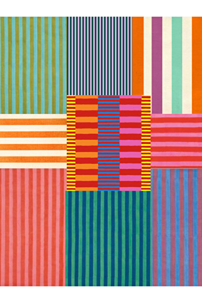 Rugs Modern Halı Yılmaz Koleksiyonu Çok Renkli Modern Çizgiler Kreatif Dokuma...