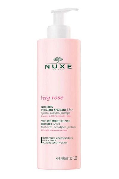Nuxe Very Rose Beruhigende, feuchtigkeitsspendende Körpermilch 24h 400 ml