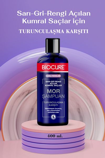 Biocure 400 مل مضاد للبرتقال - للشعر الأرجواني والأصفر والتفتيح
