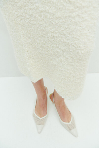 H&M Bukle Triko Midi Etek