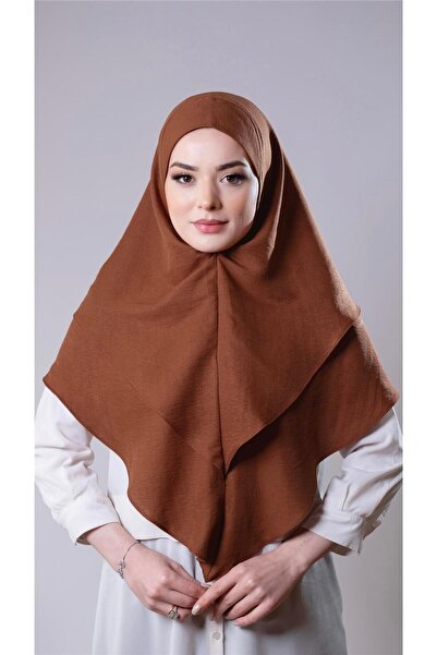 HÜRREM BONE تان عملي جاهز حجاب وشاح قطن جاز قماش طبقة مزدوجة حجاب عادي 2303_33