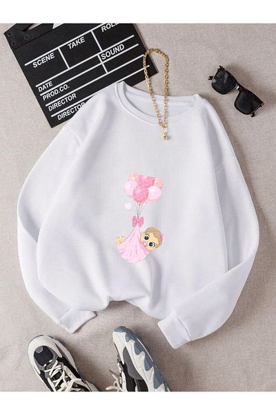 BENROMA Printed Pregnant Sweatshirt