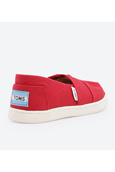 Toms Red Teen Girls Flat Shoes