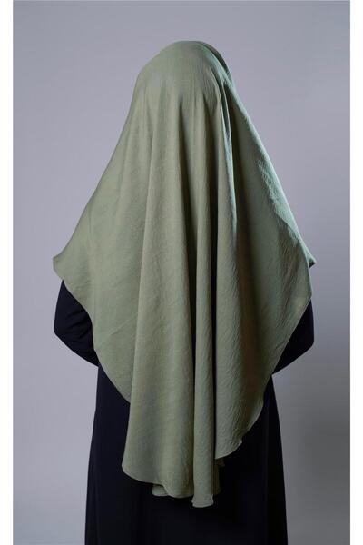 HÜRREM BONE Πράσινο φιστίκι Πρακτικό έτοιμο κουμπωτό μαντήλι Hijab Βαμβακερό ύφασμα τζαζ απλό Hijab 2306_36
