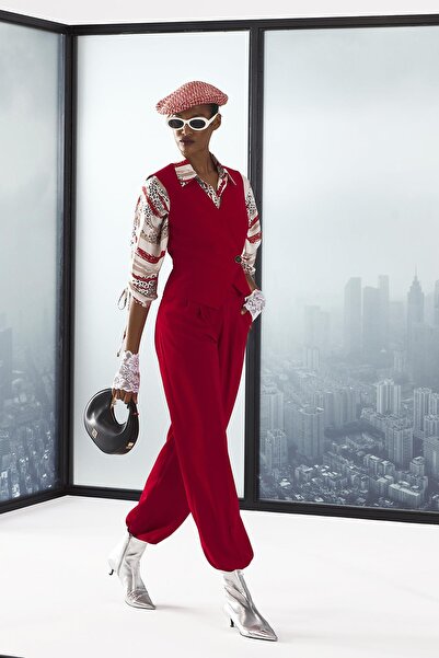 EXPLOSION Bağcıklı Kruvaze Kapamalı Yelek