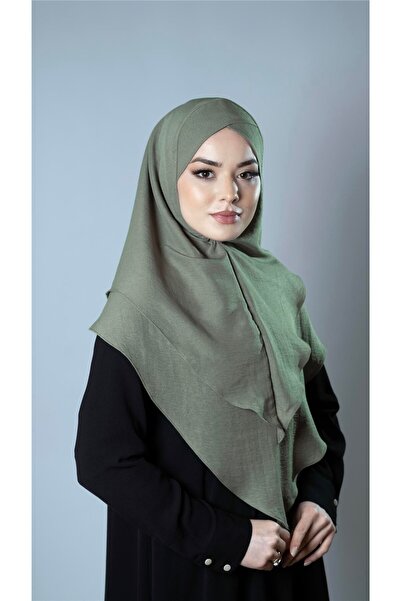 HÜRREM BONE Πρακτικό φιστίκι πράσινο φιστίκι, έτοιμο κουμπωτό μαντήλι Hijab Β...