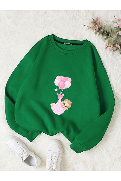 BENROMA Printed Pregnant Sweatshirt
