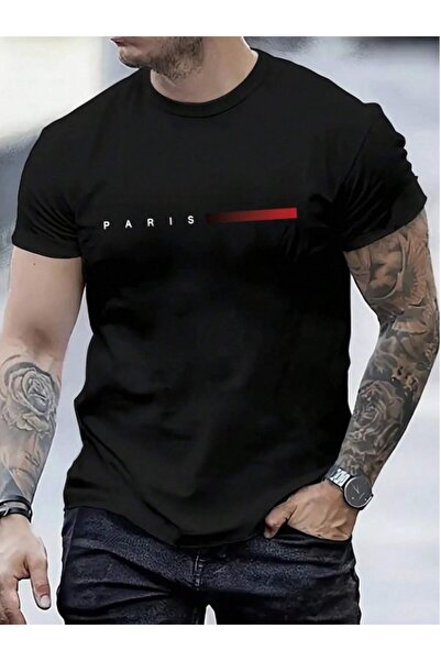 FULL TOLERANCE Unisex Paris Baskılı Büyük Beden Tshirt