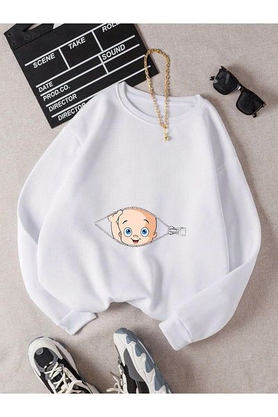 BENROMA Printed Pregnant Sweatshirt