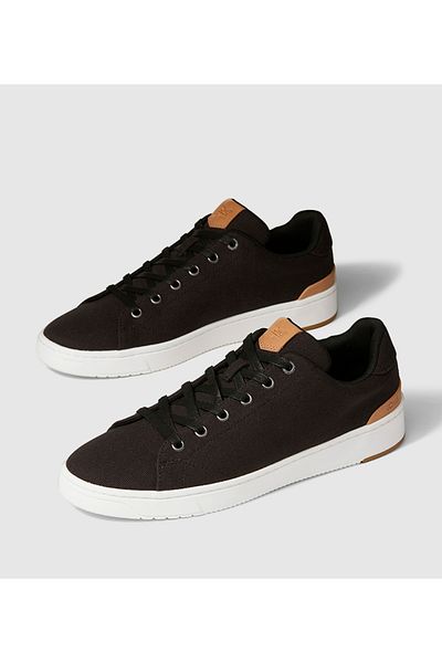 Toms حذاء مسطح كاجوال باللون الأسود