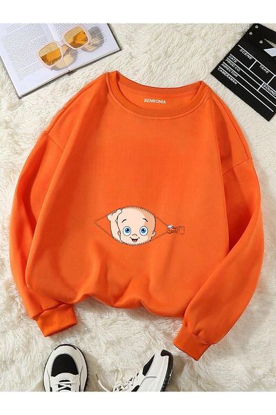 BENROMA Printed Pregnant Sweatshirt