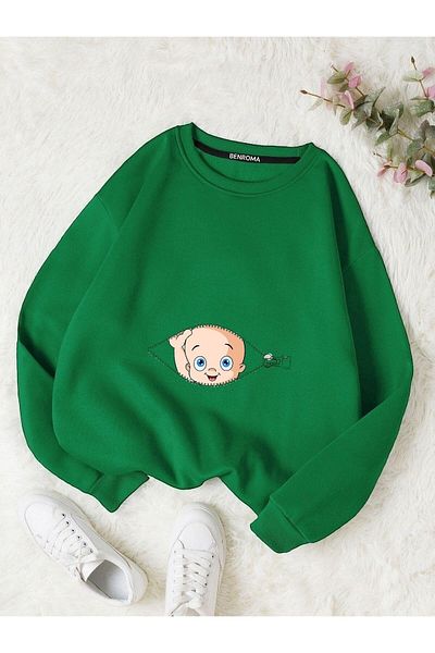 BENROMA Printed Pregnant Sweatshirt