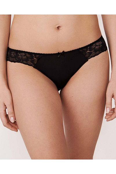 La Vie en Rose Lace Insert Bikini Panty