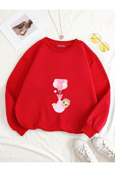 BENROMA Printed Pregnant Sweatshirt