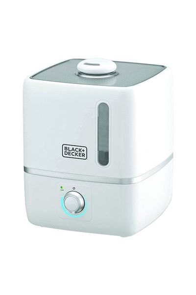 Black&Decker 25W Compact Ultrasonic Air Humidifier White HM3000-B5