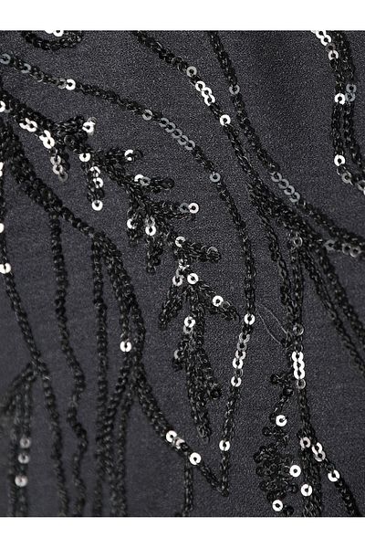 Modamorfo Sequined Leaf Patterned Shirt