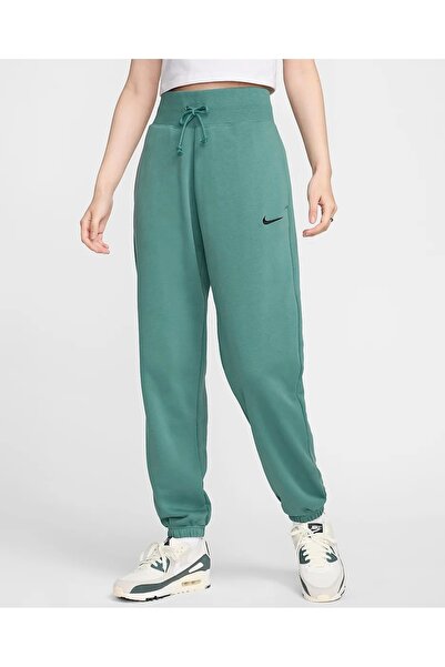 Nike Sportswear Phoenix Fleece Os Pant Kadın Eşofman Altı-Yeşil NDD SPORT