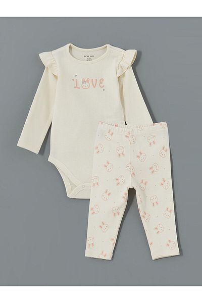 LC Waikiki Lcwk Crew Neck Baby Girl Hospital Discharge Set