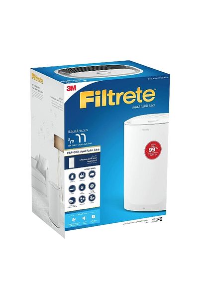 Filtrete جهاز تنقية الهواء للغرفة المتوسطة من قطعتين Fap-C03-WS-2G