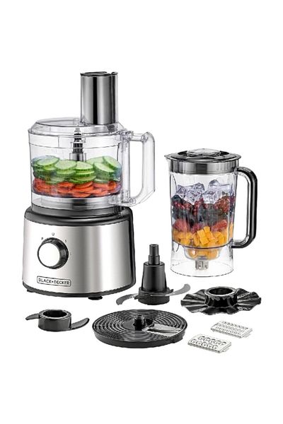 Black&Decker 750w 25-function Electric Food Processor 2.3 Liter Fx760-b5