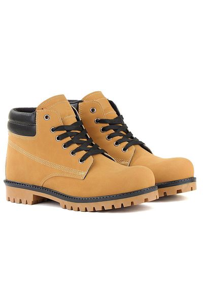 Evojean Κίτρινες μπότες Unisex Nubuck Daily Cold Resistant