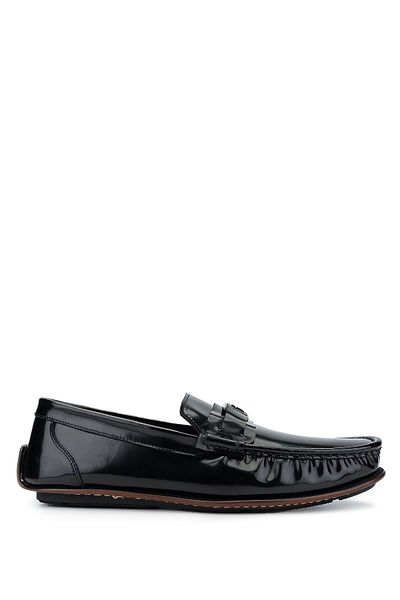 Tamer Tanca Genuine Leather Men's Black Loafer - Opening Shoes