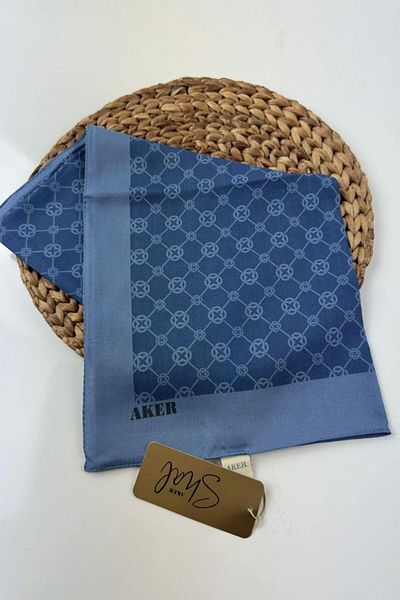 Aker Eșarfă moale Monogram 1090500-922 Monogram Indigo