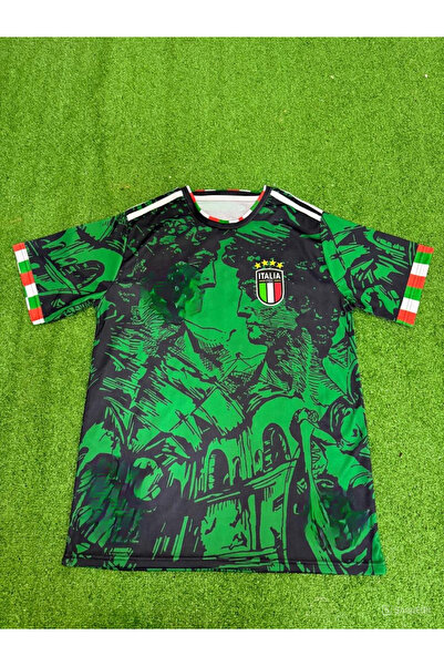 Lion Spor 2023-24 Custom Design Italy National Football Jersey - Green 023