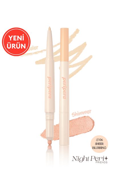 PERIPERA Double Sided Concealer and Luminous Pen Headlight Peripera Sugar Twinkle Duo Eye Stick (06 Sheer Blurring)