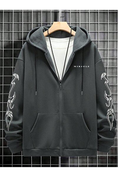 VESTIR BIEN Miracle Baskılı 3 İplik Ceket