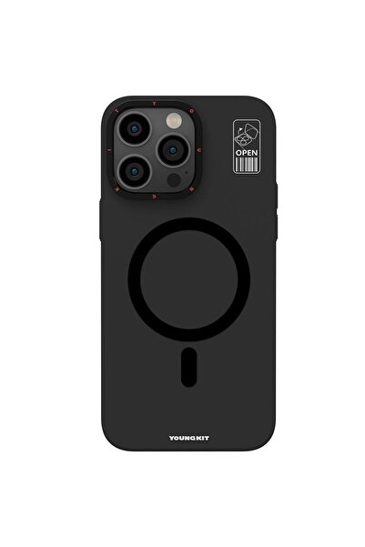 Youngkit İphone 15 Pro Uyumlu Kılıf Magsafe Şarj Özellikli Standlı Hermit Bra...