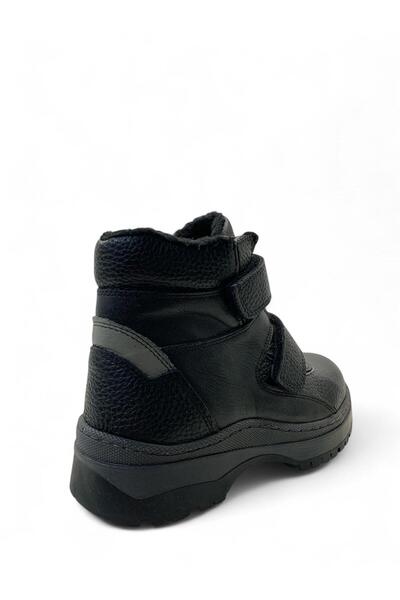 Tuğba Ortopedi 405 Ortopedik % 100 Hakiki Deri Erkek Çocuk Siyah/Gri Bot
