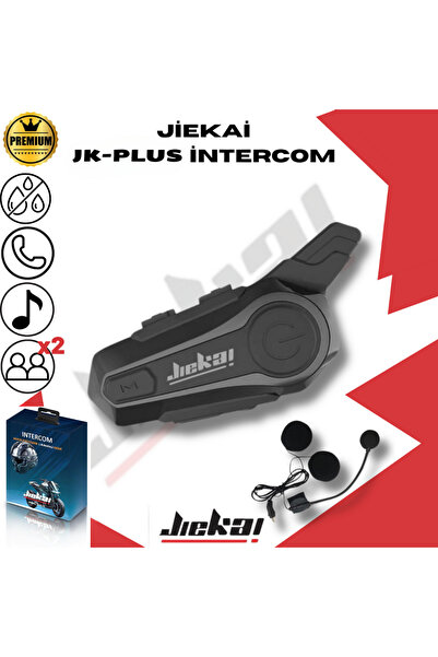 JİEKAİ Jiekai Jk-plus Jk-1000 Intercom Bluetooth Siyah Interkom Ikili Eşleşme...