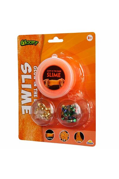 TOYFEST Gloopy يتوهج في الظلام أورانج سلايم