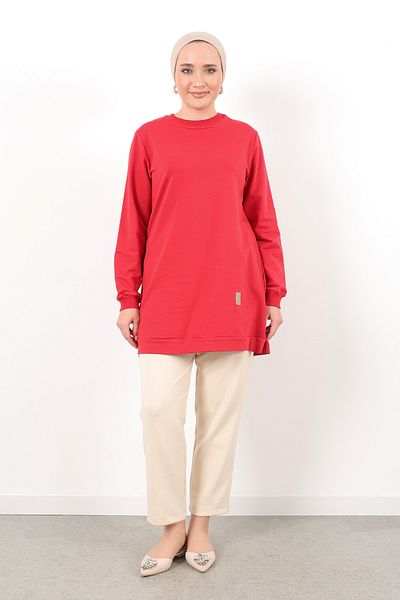 Linvey Kado Crew Neck Two Thread Comfortable Fit Tunic