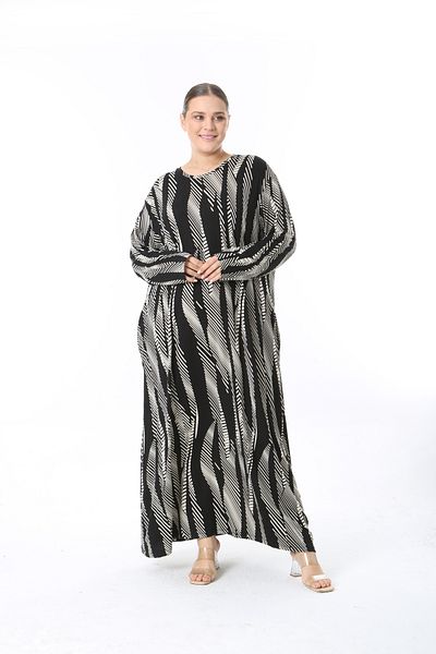 XL Modam ΓΥΝΑΙΚΕΙΟ ΦΟΡΕΜΑ ΜΕ ΜΑΥΡΟ ΣΧΕΔΙΟ ΜΕΓΕΘΟΣ