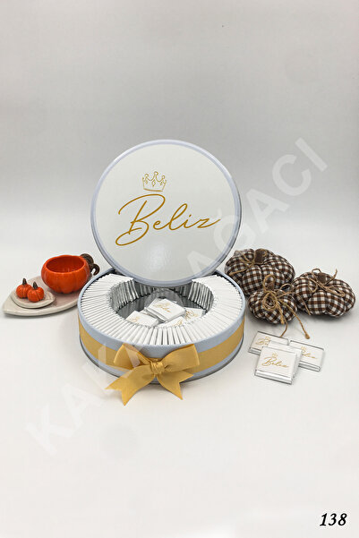 KAKAO AĞACI 100 Adet Taçlı Isim Kız/erkek Bebek Çikolatası