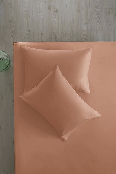 İssimo Home Simply Peach Cotton Satin Fitted Set 180*200/50*70