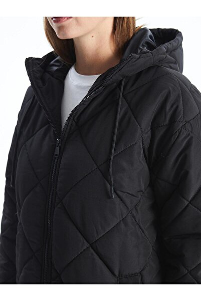 LC Waikiki Prošívaný dámský kabát s kapucí