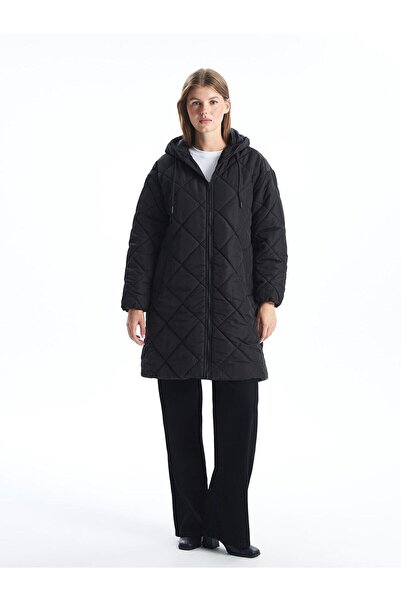 LC Waikiki Prošívaný dámský kabát s kapucí