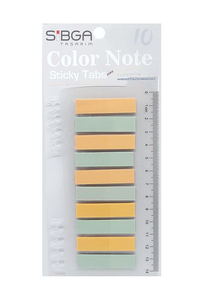 sibga tasarım Transparent Colored Post-It Note Paper - 200 Sheets Bookmark Sticker