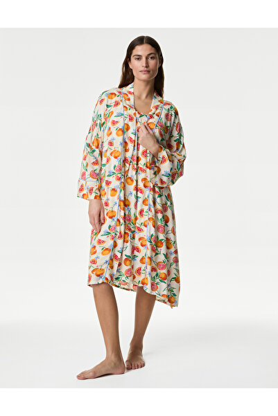 Marks & Spencer Uzun Kollu Desenli Sabahlık