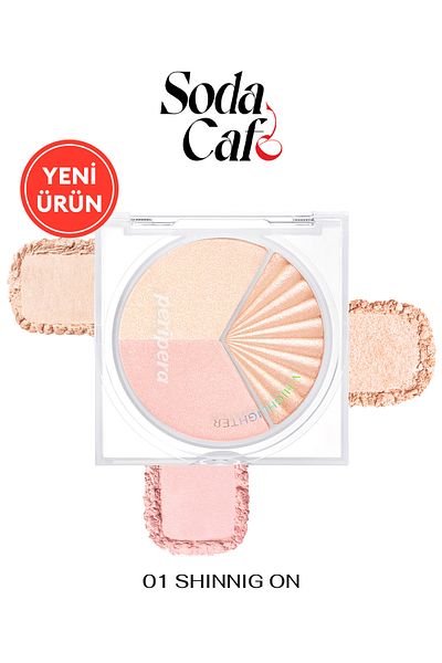PERIPERA Peripera V Highlighter - Illuminator Palette with Pearl Lights (001 Shining on)